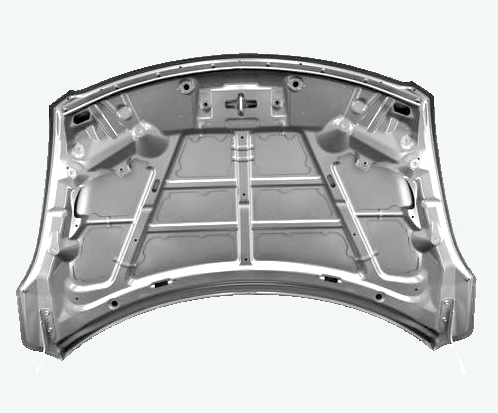 Geluidsisolatie voor het isoleren van een motorkap