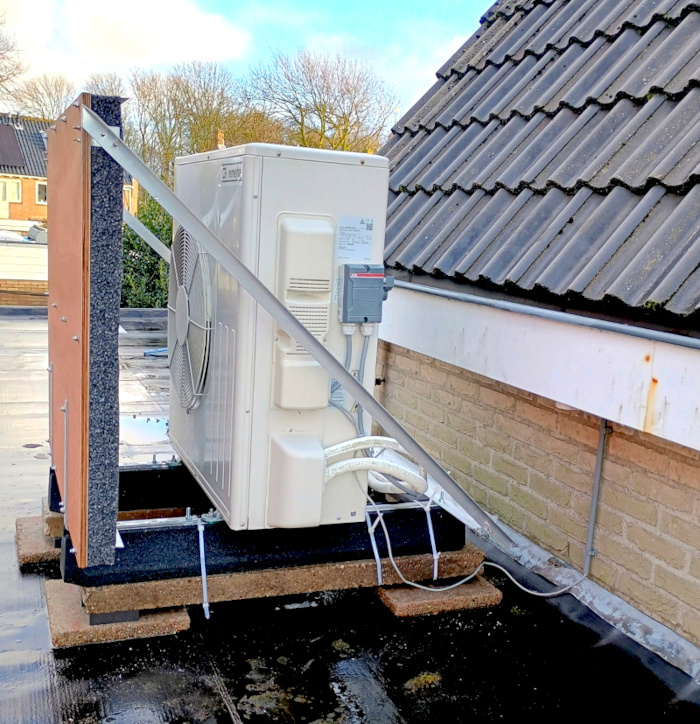Geluidsscherm maken voor airco of warmtepomp