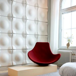 Akoestische wandpanelen van Offecct, type Swell