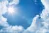 Blauwe lucht
